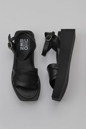 صندل مشکی زنانه پاشنه پر Bueno Shoes - کد 774835474