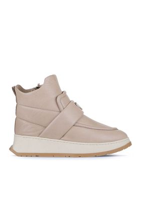 بوت / نیم بوت قهوه ای زنانه چرم خالص Bueno Shoes - کد 774835671