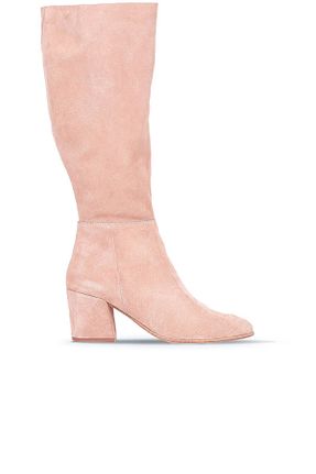 چکمه صورتی زنانه چرم خالص Bueno Shoes - کد 66862359