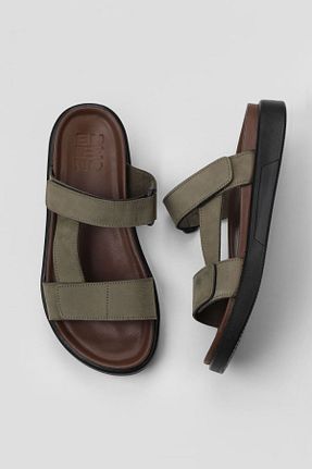 دمپائی سبز مردانه چرم خالص Bueno Shoes - کد 774837260