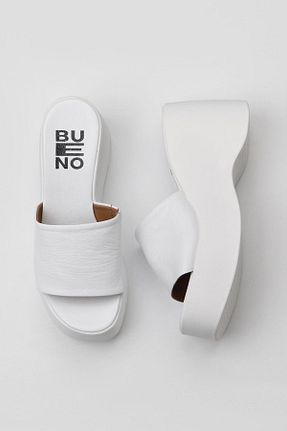 دمپائی رنگی زنانه چرم خالص Bueno Shoes - کد 774835177