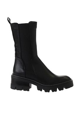 بوت / نیم بوت مشکی زنانه چرم خالص Bueno Shoes - کد 384814299