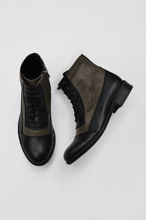 بوت / نیم بوت مشکی زنانه چرم خالص Bueno Shoes - کد 409846611