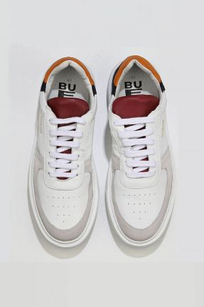 کفش اسنیکر سفید مردانه چرم اصل Bueno Shoes - کد 337618206