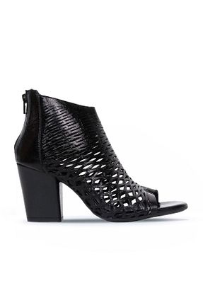 کفش پاشنه بلند کلاسیک مشکی زنانه چرم خالص Bueno Shoes - کد 70757801