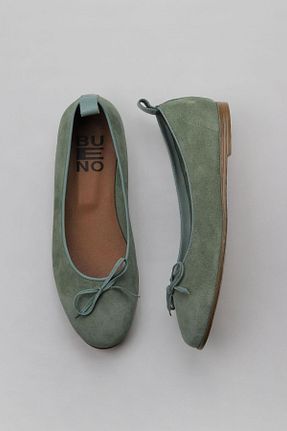 بابت سبز زنانه چرم خالص Bueno Shoes - کد 774836546