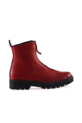 بوت / نیم بوت قرمز زنانه چرم خالص Bueno Shoes - کد 187400812