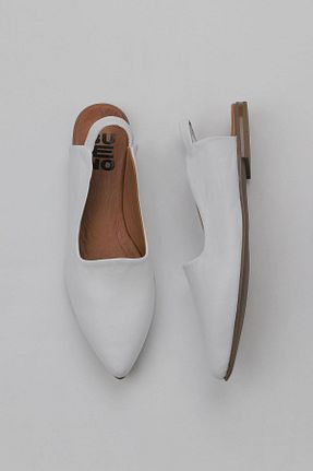 صندل سفید زنانه پاشنه تخت Bueno Shoes - کد 774837615