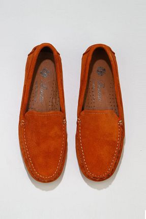 کفش کژوال نارنجی زنانه چرم خالص Bueno Shoes - کد 307874459