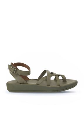 صندل خاکی زنانه پاشنه پر Bueno Shoes - کد 774835341