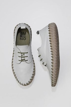 کفش اسنیکر سفید مردانه چرم اصل Bueno Shoes - کد 378978602