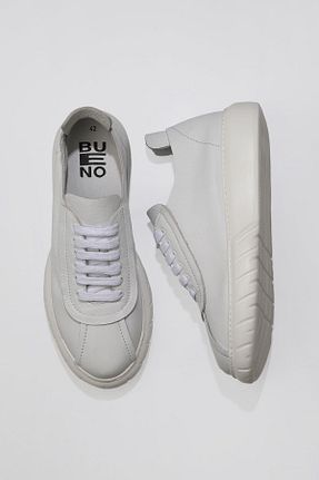 کفش اسنیکر سفید مردانه چرم اصل Bueno Shoes - کد 378978454