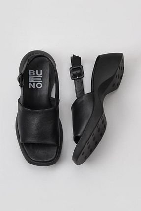صندل مشکی زنانه پاشنه پر Bueno Shoes - کد 672695271