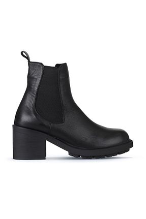 بوت / نیم بوت مشکی زنانه چرم خالص Bueno Shoes - کد 798343720