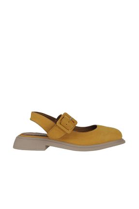 صندل زرد زنانه پاشنه ضخیم Bueno Shoes - کد 774837269