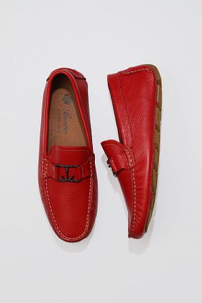 کفش کژوال قرمز مردانه چرم خالص Bueno Shoes - کد 378861922