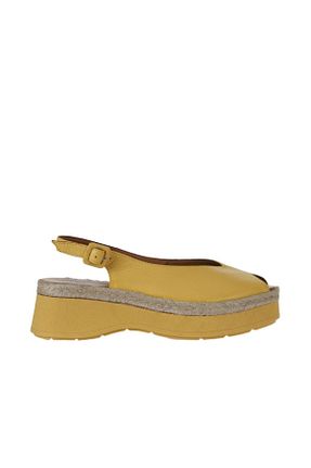 صندل زرد زنانه پاشنه پر Bueno Shoes - کد 774837021