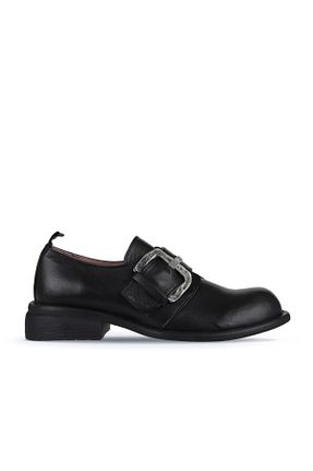کفش کلاسیک مشکی زنانه چرم خالص Bueno Shoes - کد 776079740