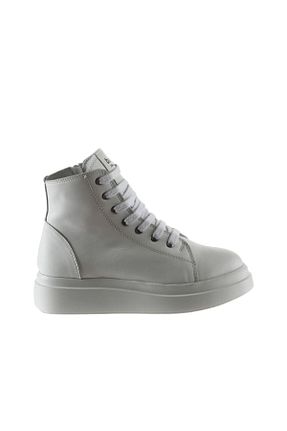 بوت / نیم بوت سفید زنانه چرم خالص Bueno Shoes - کد 224012051