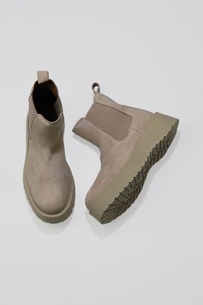 بوت / نیم بوت بژ زنانه پارچه ای Bueno Shoes - کد 375377072