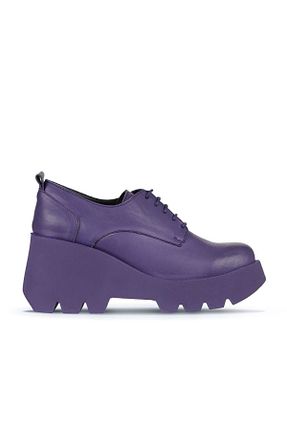 کفش پاشنه بلند پر بنفش زنانه پاشنه متوسط (5-9 سانتی متر) Bueno Shoes - کد 772437422
