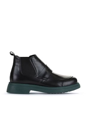 بوت / نیم بوت مشکی زنانه چرم خالص Bueno Shoes - کد 776075632