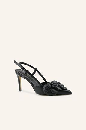 کفش پاشنه بلند کلاسیک مشکی زنانه چرم مصنوعی Marcatelli - کد 729025734