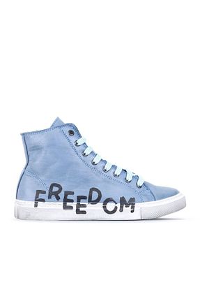 بوت / نیم بوت آبی زنانه چرم خالص Bueno Shoes - کد 66889550