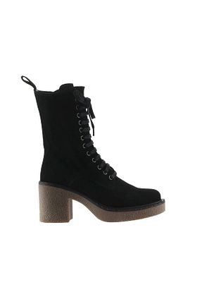 بوت / نیم بوت مشکی زنانه چرم خالص Bueno Shoes - کد 167133772