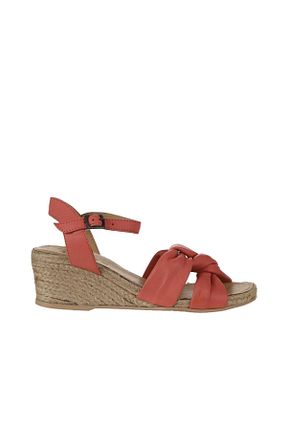 کفش اسپادریل قرمز زنانه چرم خالص Bueno Shoes - کد 773781452