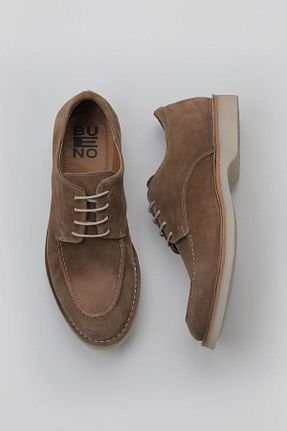کفش کلاسیک قهوه ای مردانه چرم خالص Bueno Shoes - کد 734233082