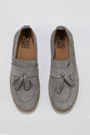 کفش کژوال طوسی مردانه چرم خالص Bueno Shoes - کد 131926548