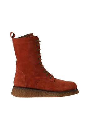 بوت / نیم بوت نارنجی زنانه چرم خالص Bueno Shoes - کد 392825830