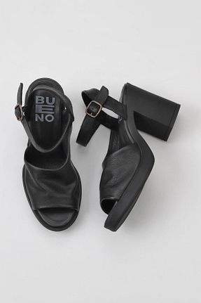 کفش پاشنه بلند کلاسیک مشکی زنانه چرم خالص Bueno Shoes - کد 671998266