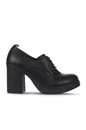 کفش پاشنه بلند کلاسیک مشکی زنانه چرم Bueno Shoes - کد 771955211