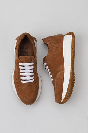 کفش اسنیکر قهوه ای زنانه بند دار Bueno Shoes - کد 454717275