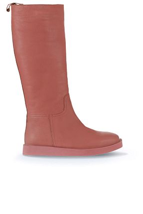 چکمه صورتی زنانه چرم خالص Bueno Shoes - کد 455279746