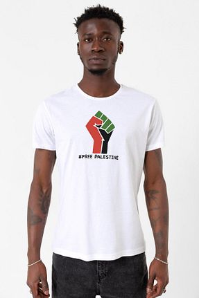 تیشرت سفید مردانه رگولار Tshirthane - کد 799804880