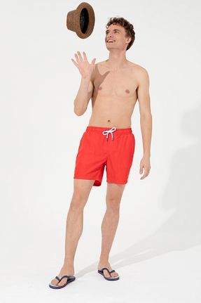 شلوارک ساحلی قرمز مردانه پلی استر U.S. Polo Assn. - کد 386504036