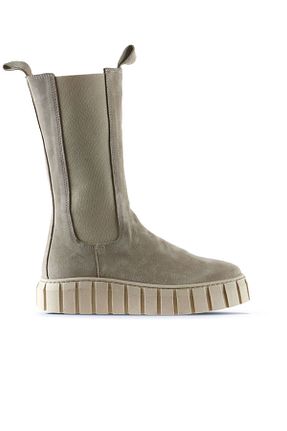 بوت / نیم بوت بژ زنانه چرم خالص Bueno Shoes - کد 233689840