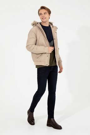 کاپشن بژ مردانه پارچه U.S. Polo Assn. - کد 846746914