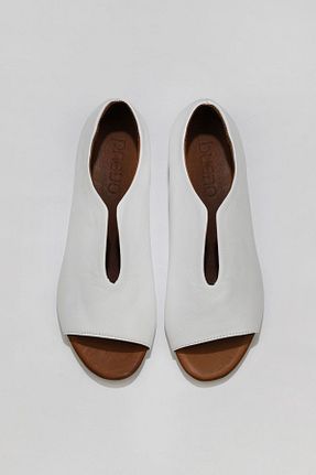 بابت سفید زنانه چرم خالص Bueno Shoes - کد 341542921
