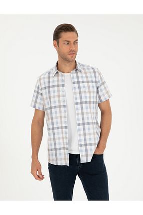 پیراهن آبی مردانه رگولار Pierre Cardin - کد 783890841