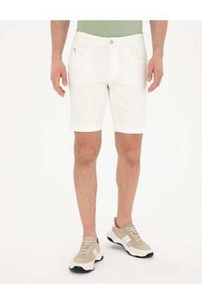 شلوارک و برمودا سفید مردانه اسلیم Pierre Cardin - کد 839671618