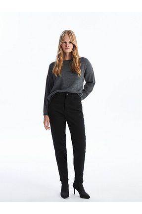 شلوار جین مشکی زنانه رگولار LC Waikiki - کد 848676980