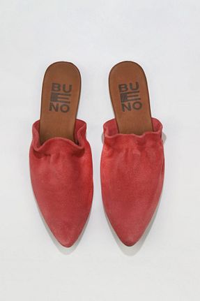 دمپائی صورتی زنانه چرم خالص Bueno Shoes - کد 345305426