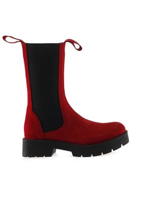 بوت / نیم بوت قرمز زنانه چرم خالص Bueno Shoes - کد 217430068