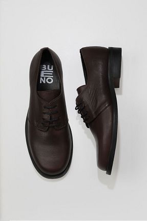 کفش کلاسیک قهوه ای زنانه چرم خالص Bueno Shoes - کد 375377061