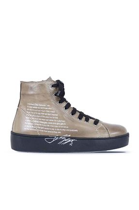 بوت / نیم بوت سبز زنانه چرم خالص Bueno Shoes - کد 72382985