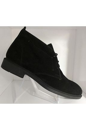 بوت / نیم بوت مشکی مردانه چرم خالص BAGSSHOES - کد 795843550